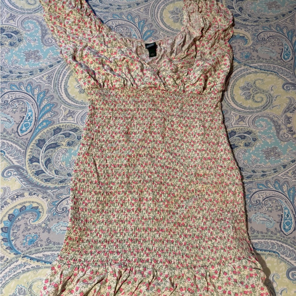Floral Smocked Dress